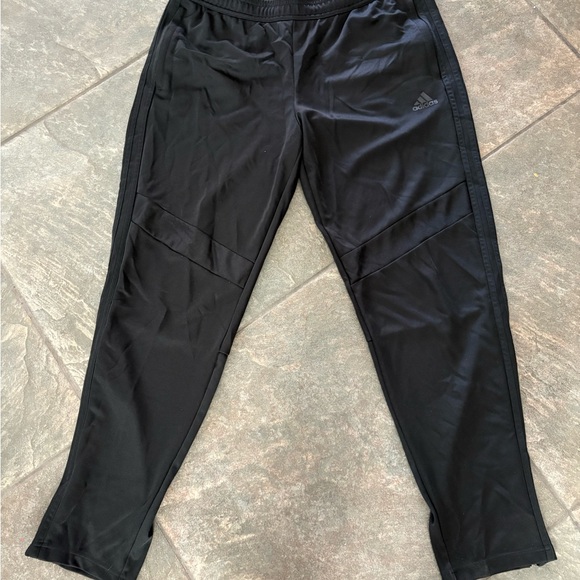 Adidas Men's Black Zip Ankle, Pockets, Draw String Athletic Pants  Black XL - Picture 1 of 12